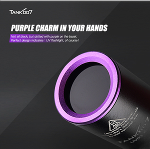 Tank007 Uv03 Edc 365nm UV Đèn Pin Xách Tay LED UV Sơn Thẩm Định Ngọn Đuốc Ánh Sáng Mini Blacklight Nhôm Đèn - Product Image 3