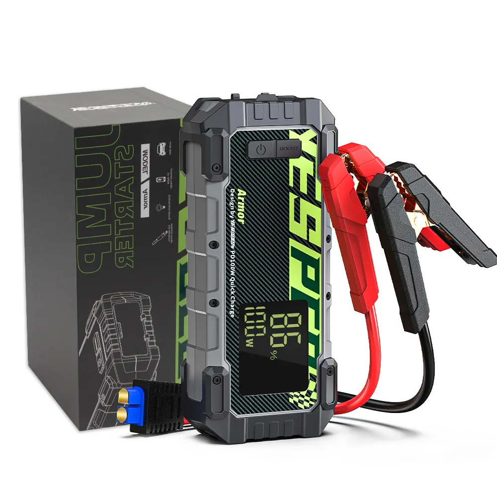 yesper Armor portable jump starter battery booster 3000A peak current with emergency car booster