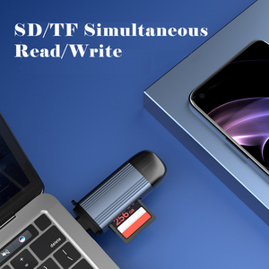 适用于笔记本电脑的高质量2合1 SD TF C型和USB A 3.0存储器OTG读卡器适配器 - Product Image 4
