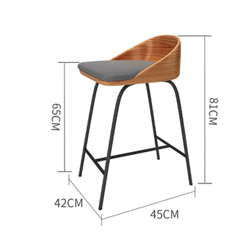 Silla de bar (gris)