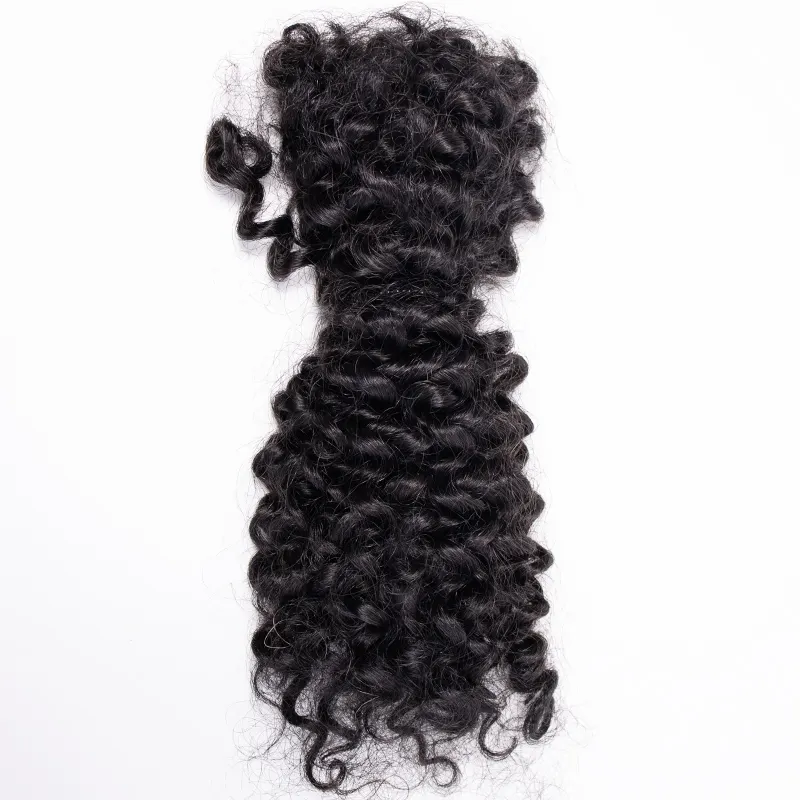 Cabelo Jiffy textura encaracolado cabelo humano em massa para dreadlocks, tranças, torções de 10 a 20 polegadas disponíveis
