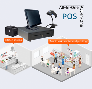 Windows 10 todo en uno Epos Hardware Pos Software y monitor de hardware para sistema minorista