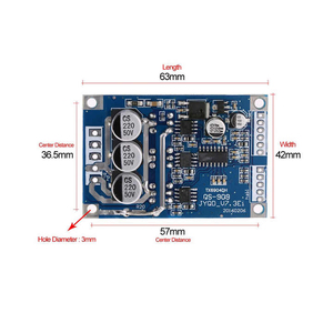 15A 500W DC 12V-36V Halle BLDC Brush less Motor Controller Treiber platine Modul Hoch leistungs motor Controller Board - Product Image 3