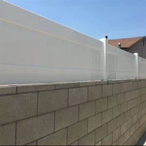 UV kháng và dễ dàng để lắp ráp 8x8 <span class=keywords><strong>PVC</strong></span> bảng điều chỉnh hàng rào vườn thương hiệu hàng rào lưới mắt cáo mới riêng tư Trắng Vinyl hàng rào - Product Image 1