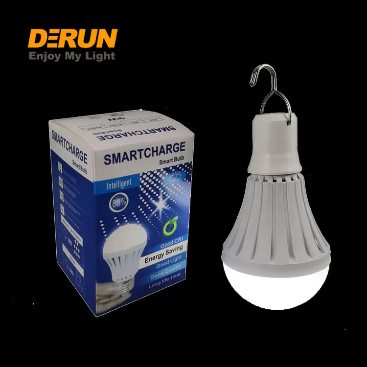 Bohlam Lampu Darurat Isi Ulang Baterai Bawaan E27 B22 Base 15W Lampu Led A80 Hemat Energi, Bohlam LED-A