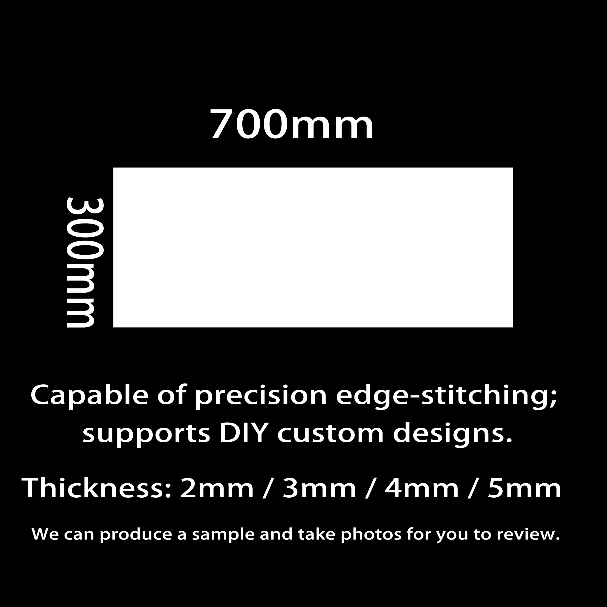 700x300mm