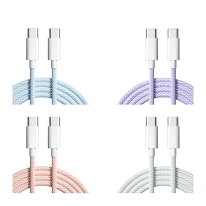 สายชาร์จเร็วที่ผ่านการรับรองพิเศษสําหรับ iphone15 pro max, รีวิวที่ดีที่สุด สายชาร์จถัก 60W ประเภท c ถึงประเภท C สําหรับ apple - Product Image 6