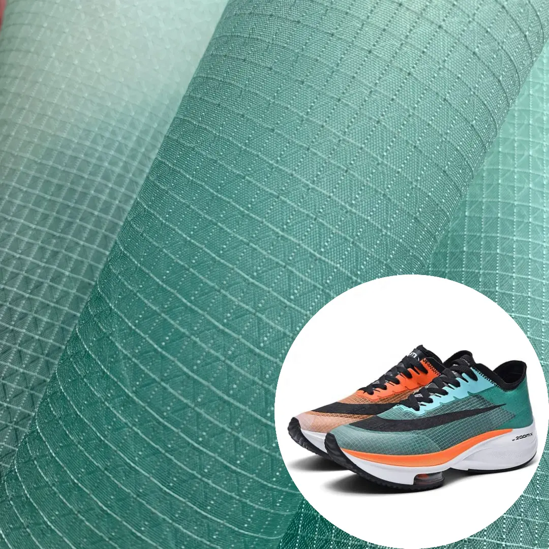 Fashionable recycled mesh fabric raw material for sports shoes