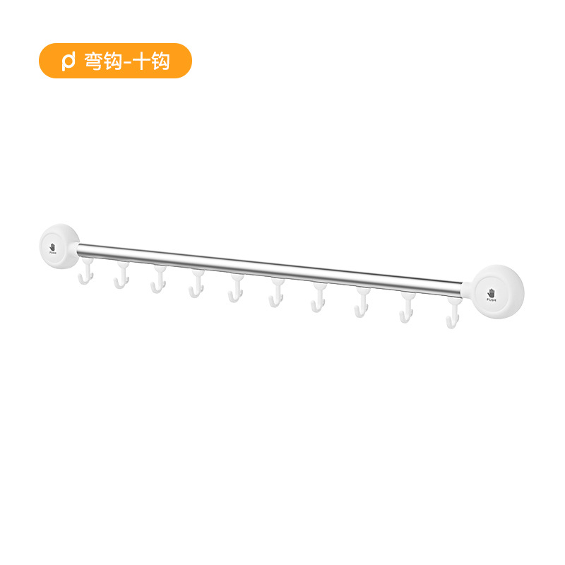 White 10 hooks