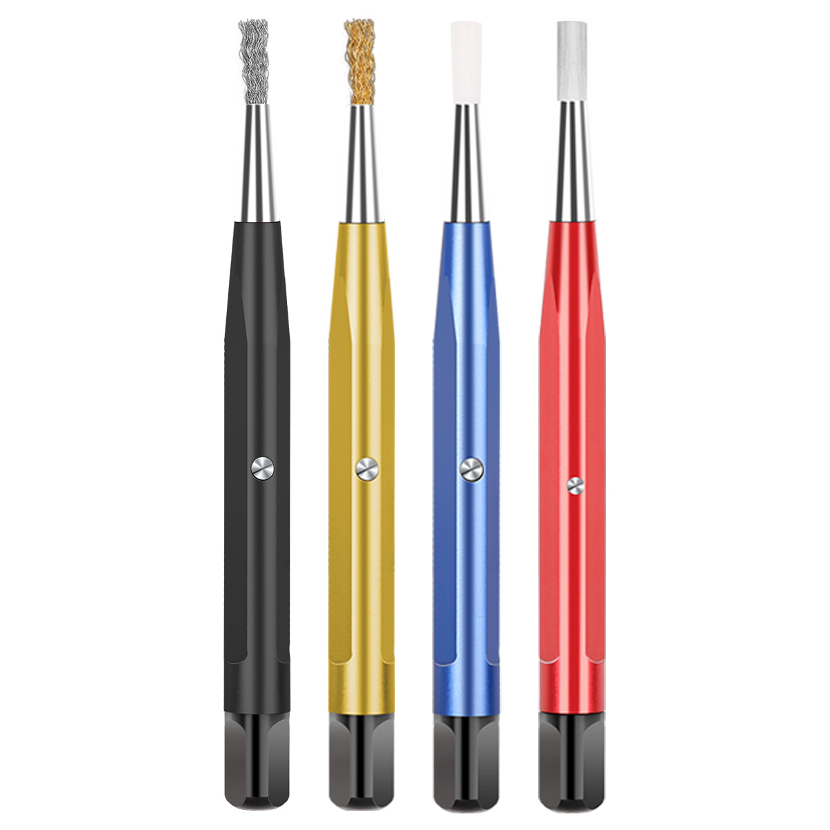 Bleu, noir, rouge, jaune