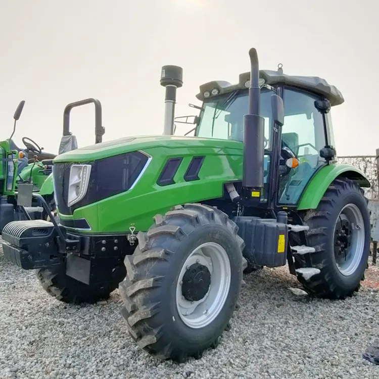 Cina grande 4*4 90HP trattore agricolo produttore trattore agricolo 90 HP 4*4 ruote Tactor con caricatore frontale in vendita