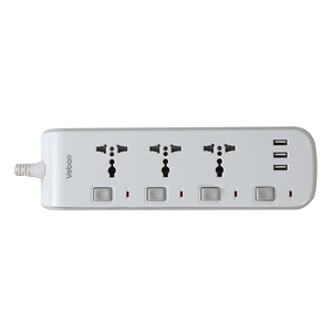3Outlet 3USB Cable <strong>Extension</strong> <strong>Socket</strong> Universal Style with Multi Plug OEM Power Strip Separated Switches Copper Connection - Product Image 3