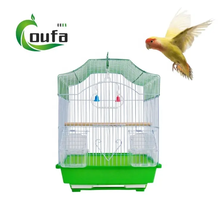 Fabrika doğrudan kare açık kapalı Metal Pet papağan kafes Cockatoo ev kuş kafesleri satılık