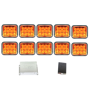 12v/24v Car Lighting System Remote Control Flashing <strong>Led</strong> Strobe Blue <strong>Led</strong> Warning Lightbar - Product Image 4