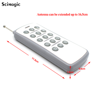 Trasmettitore telecomando Wireless 433MHz 15CH 15 pulsanti codice di apprendimento - Product Image 6