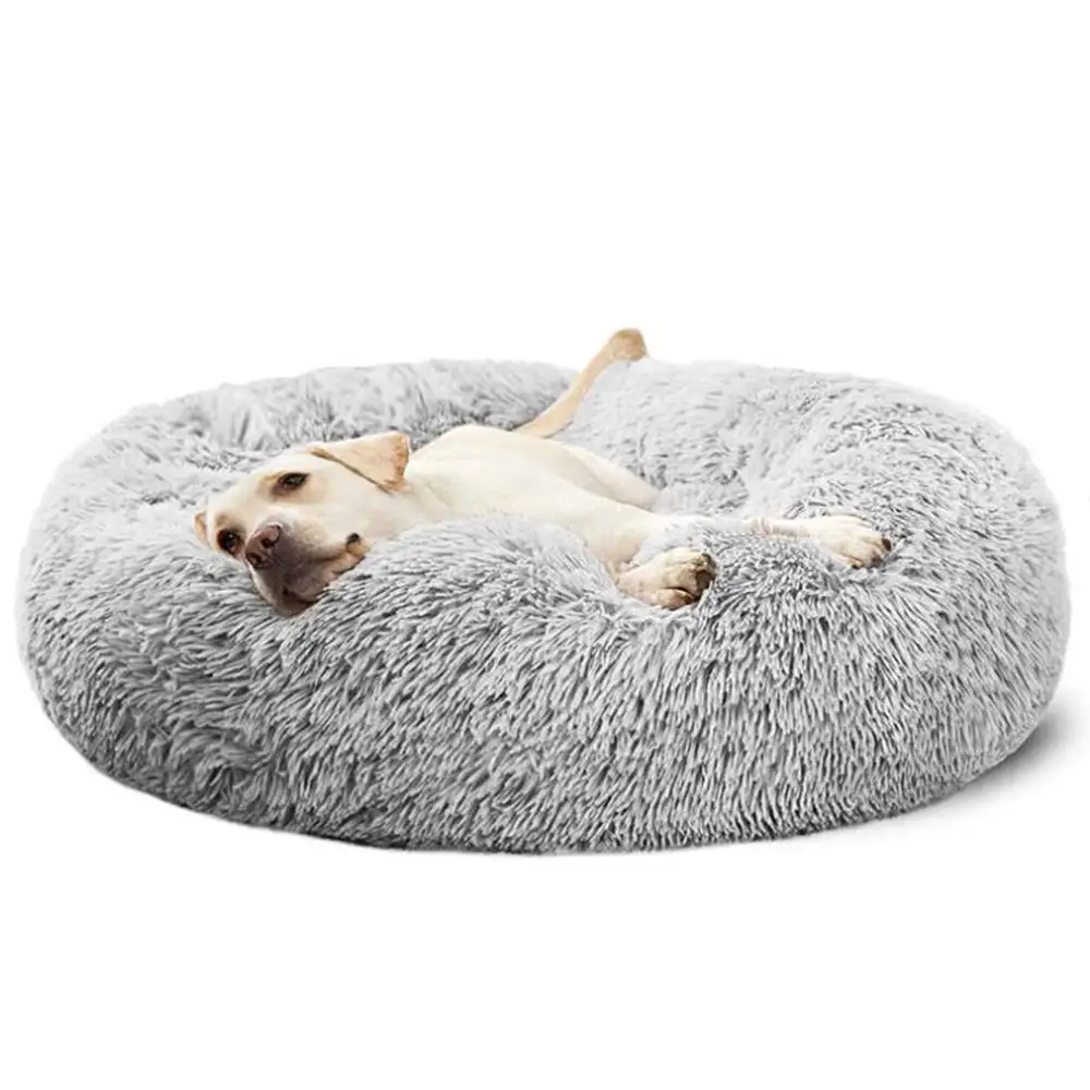 Yumuşak sakinleştirici Pet yatak aksesuarları tedarikçileri yumuşak özel kedi yatak, kapalı ortopedik makine yıkanabilir lüks köpek yatağı.