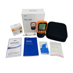 <strong>5</strong> <strong>in</strong> <strong>1</strong> Total Cholesterol Analyzer HDL/TG/LDL Blood Lipid Detector with 20 Cholesterol Detection Strips - Product Image 1