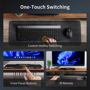 TESmart 4端口8K60 HDMI 2.1 KVM交换机，带ADI芯片EDID 4K144Hz，用于游戏4 PCs 1显示器USB 3.0 KVM切换器 - Product Image 4