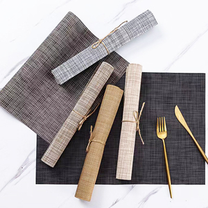 Starunk pvc placemats תחתיות ארובות עבה ארוגה עבה 4*4 עבור שולחן מטבח שולחן חום-בידוד