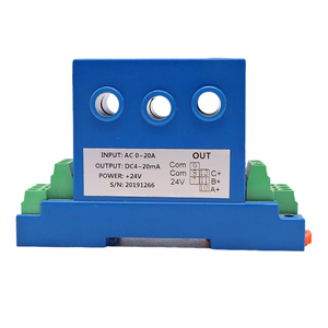 Analógico 4-20ma 0-10V Salida Triple Trifásico AC Sensor de corriente Transmisor 1a 5a 10a 50a Sensores de corriente - Product Image 2