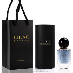 Thiết kế sang trọng hộp nước hoa chai 30ml xi lanh thủy tinh uốn nước hoa chai bóng nắp thủy tinh màu chai nước hoa với hộp - Product Image 1