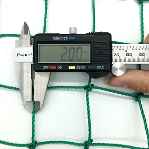 高品質2.5mm 4.5cmグリーンPEツイスト安全ネット屋外ダイヤモンドメッシュナイロンPPプラスチックネット保護 - Product Image 4