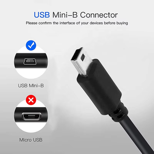 2.0 USB Type A MALE ไปยัง mini USB B 5 PIN 5-PIN อะแดปเตอร์ OTG ตัวผู้ kabel kablo - Product Image 3