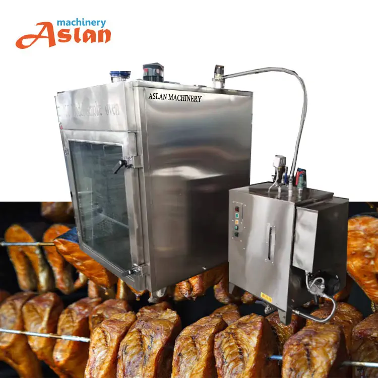 Affumicatore di pesce salmone a gas/macchina per fare salsicce/forno per affumicare carne salsiccia da 50kg