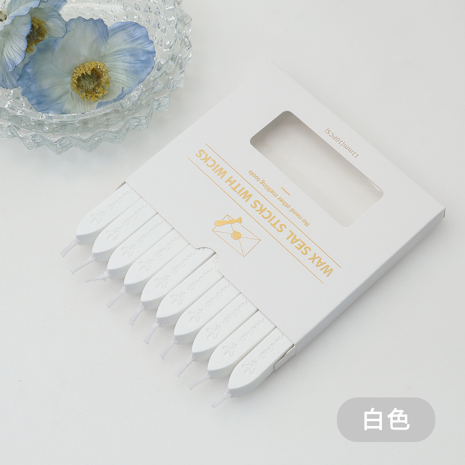 Letter-shaped core pens-10 per box-white