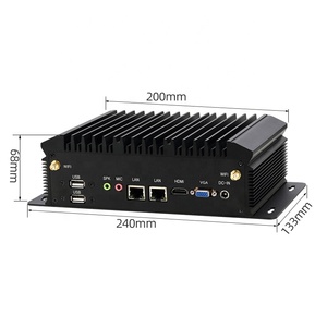 YINGCHI Mini PC I5 10210U ad alte prestazioni 4K Computer industriale 8 * USB doppia rete RS232/485 porta seriale PC - Product Image 3