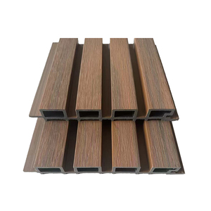 Design moderno rivestimento della parete esterna WPC pannelli impermeabili esterno rivestimento in legno composito per edifici - Product Image 1