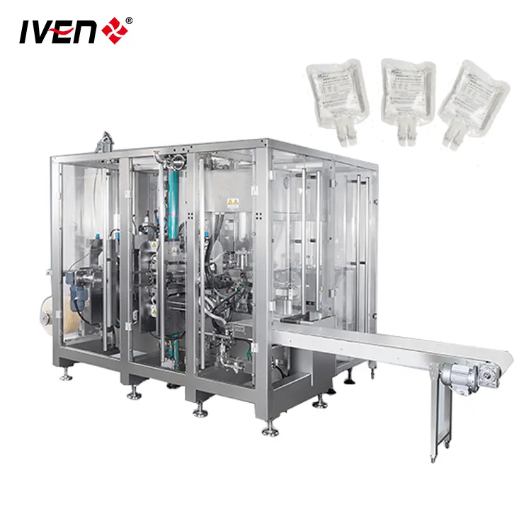 Strict Quality Control IV Fluid Filling Sealing Packing Labeling Production Equipment with ISO and CE