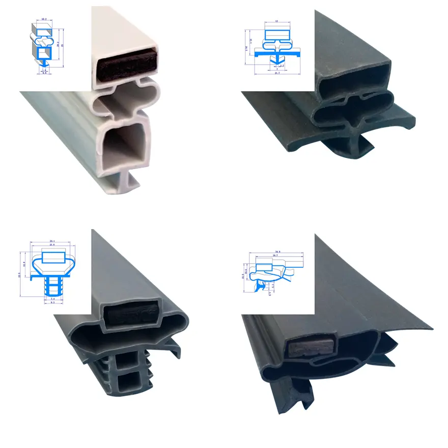 Junta de sellado magnético para refrigerador, alta calidad, flexible, para armario comercial