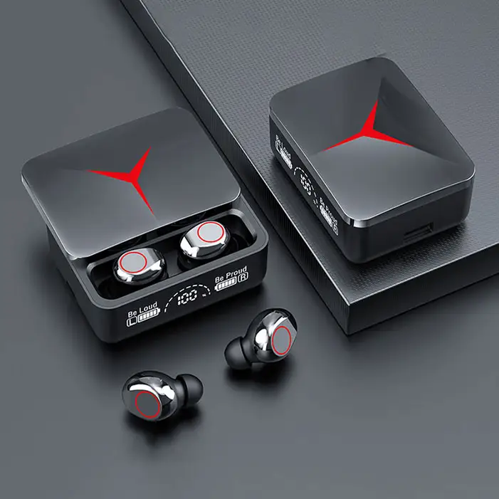 Newest Bean Design M90 Tws Earphone Smart Ear Buds Sport In-ear Earphone Wireless Gaming In-ear Headphones