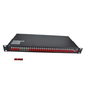Módulo de montaje en rack 1U DWDM MUX DEMUX 40CH 100GHz 0.8nm AAWG Tecnología Panel de conexión de fibra óptica LC UPC Duplex Dust Cap 4G POE WIFI - Product Image 4