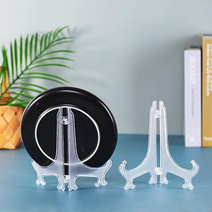 Giá Đỡ <span class=keywords><strong>Acrylic</strong></span> Mới Về Giá Đỡ Đĩa Nhẹ Cho Đám Cưới Gia Đình Giá Vẽ Trong Suốt Bằng Nhựa Sinh Nhật - Product Image 4