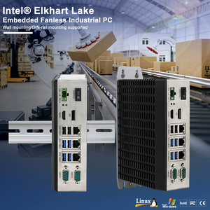 Không quạt Din Rail Mini PC j6412 DDR4 32 gam RAM công nghiệp nhúng Din Rail PC 3lan kép Lan nhúng công nghiệp hộp PC - Product Image 6