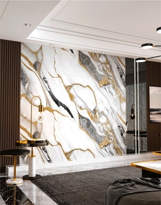 Moderne Minimalistische Stijl Zelfklevende Muurstickers Handige Installatie Marmeren Granieten Lijnen <span class=keywords><strong>Pvc</strong></span> Geometrisch Voor Slaapkamer - Product Image 5