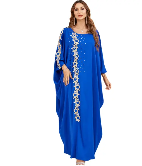 Splendido ampio abito Casual musulmano donna Abaya donna incinta abito fornitore all'ingrosso