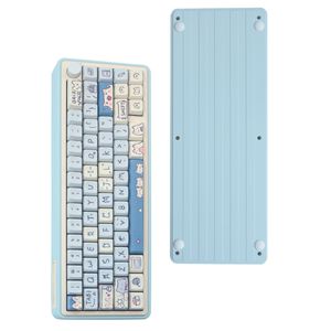 Kit de teclado para juegos de diseño 65% LMK67 RGB teclados inalámbricos tri-modo de intercambio en caliente con perilla multimedia teclados rosas multicolores para niñas - Product Image 1
