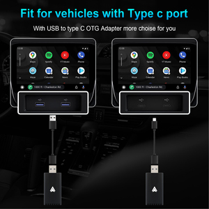 Soporte OEM de fábrica con cable Android Auto modelos de coche dongle 5GHz Wi-Fi Soporte OTA Plug and Play Wireless Android Auto Adapte - Product Image 6