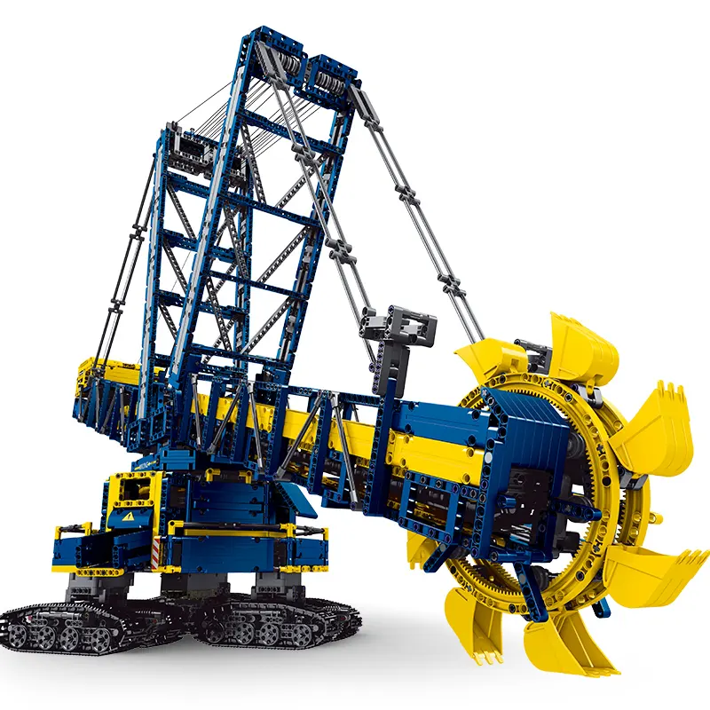 Bloques de construcción de modelo de excavadora motorizada para niños, juguete de piezas de bloques de construcción de alta tecnología, modelo King 17006