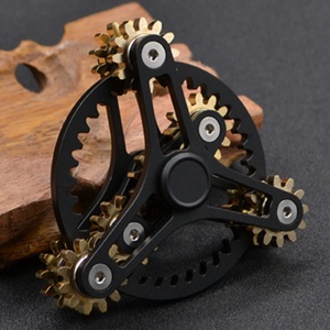 Bốn răng liên kết tinh khiết Đồng Con quay hồi chuyển Spinner Fidget spinner Đồ chơi tập trung lo lắng giảm căng thẳng Đồ chơi Spinners cho người lớn - Product Image 3