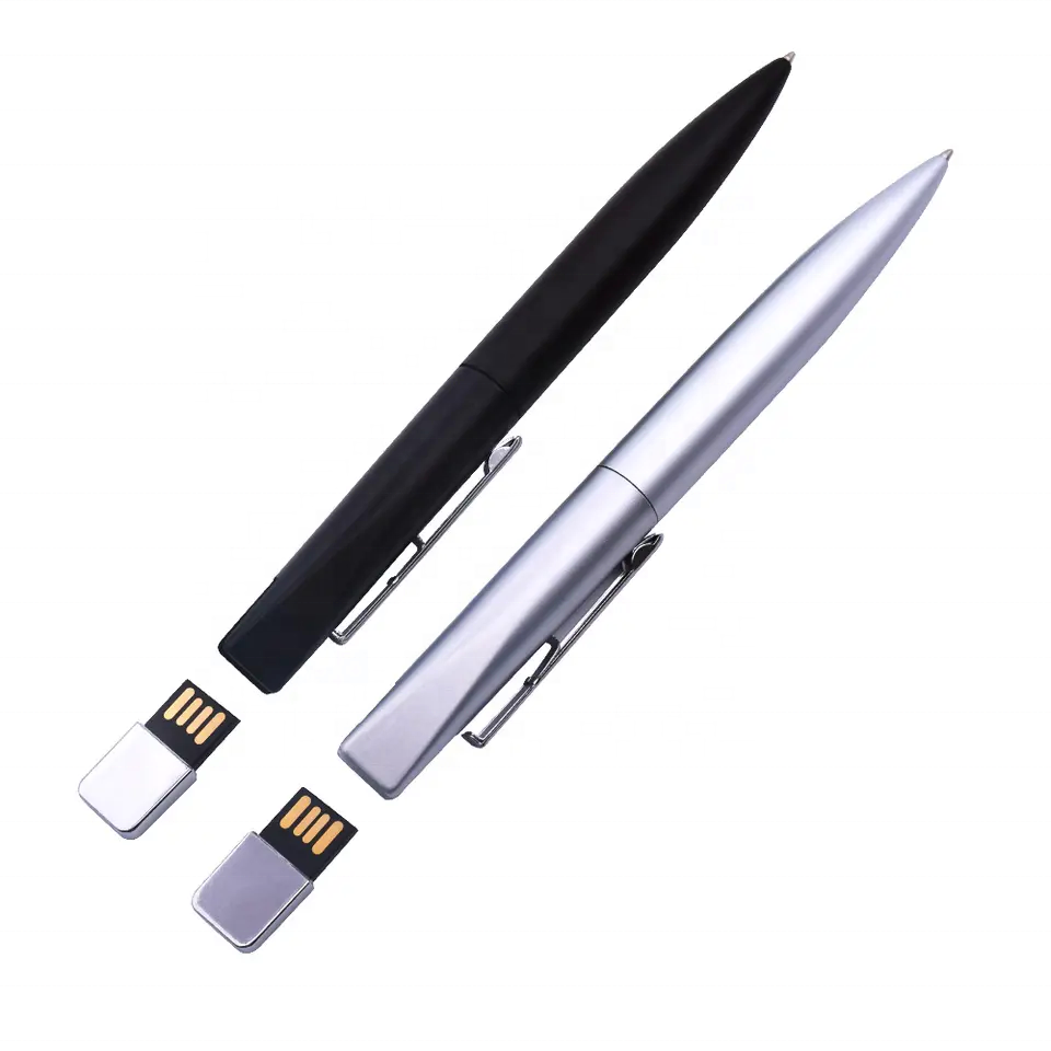 トレンド2.0 3.0 USBフラッシュドライブ技術ブランドPendrive 32GビジネスペンシェイプドライブバルクメタルUSBフラッシュメモリプロモーションギフト用 - Product Image 3