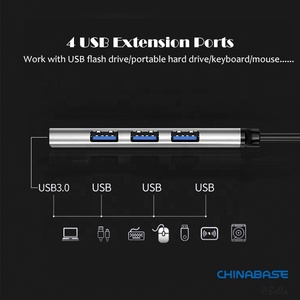 Listo para enviar 4 en 1 Multipuerto Tipo C Hub USB3.0 Convertidor multifunción Divisor Adaptador USB C HUB - Product Image 2