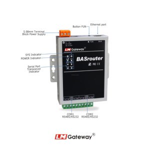 201BR ตัวแปลง bacnet/ip เป็น bacnet/ip Protocol พร้อม WiFi RS485 RS232 LAN WAN สำหรับ Bas - Product Image 3