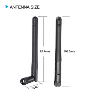 Wifi anten yükseltici 2.4G WLAN 3dBi RP SMA konnektör ESP32 modülü dual band ble lastik ördek anten omni - Product Image 3