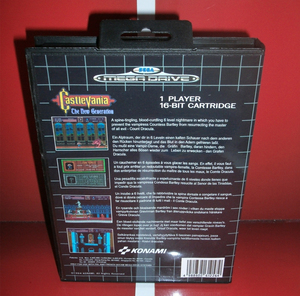 Castle Vania De Nieuwe Generatie Eur Hoes Met Doos En Handleiding Voor Megadrive Genesis Videogameconsole 16 Bit Md-Kaart - Product Image 2