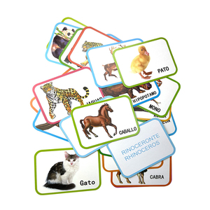 Hot-sell colori primari e forme di base flashcard per bambini in età prescolare educativo memoria cognitiva Flash Card - Product Image 3
