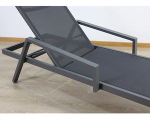 كرسي صالة حمام سباحة عالي الجودة قابل للطي بجانب حمام السباحة كرسي صالة شاطئ خارجي متسكع بالشمس - Product Image 6